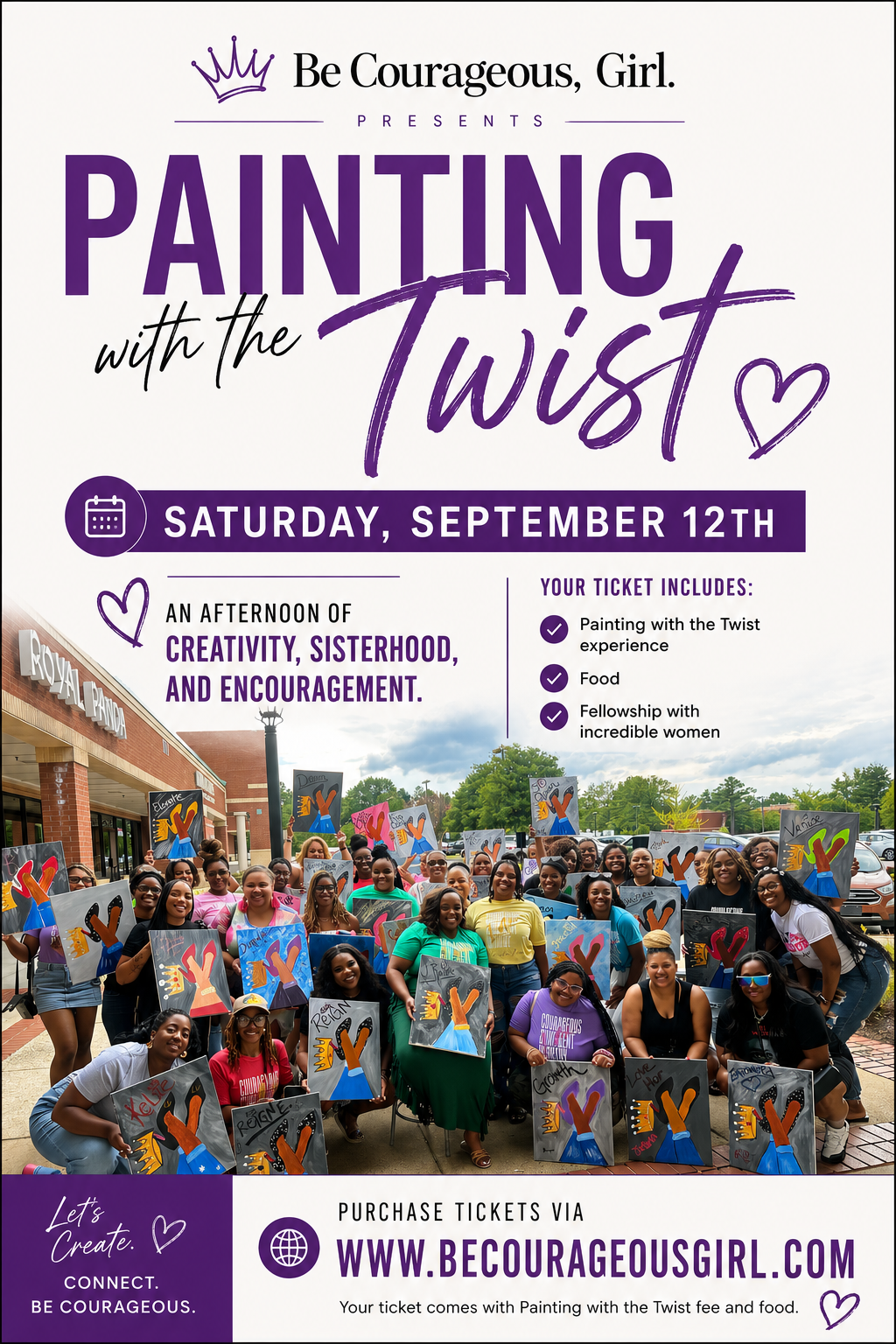 Be Courageous, Girl: Painting with a Twist