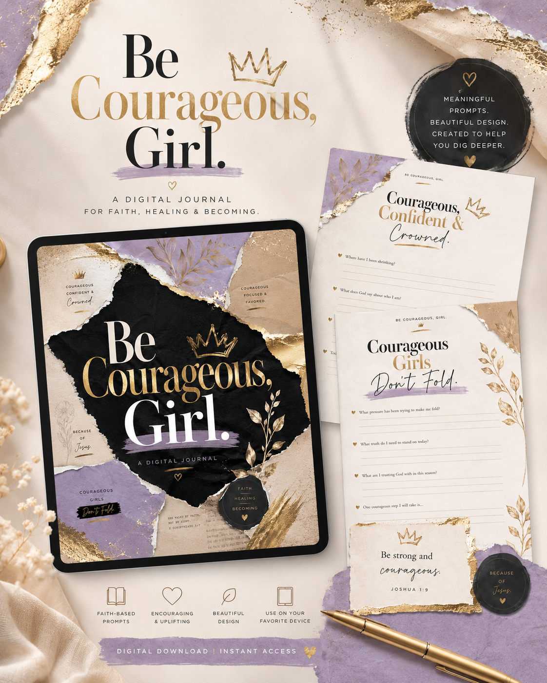 Be Courageous, Girl Journal
