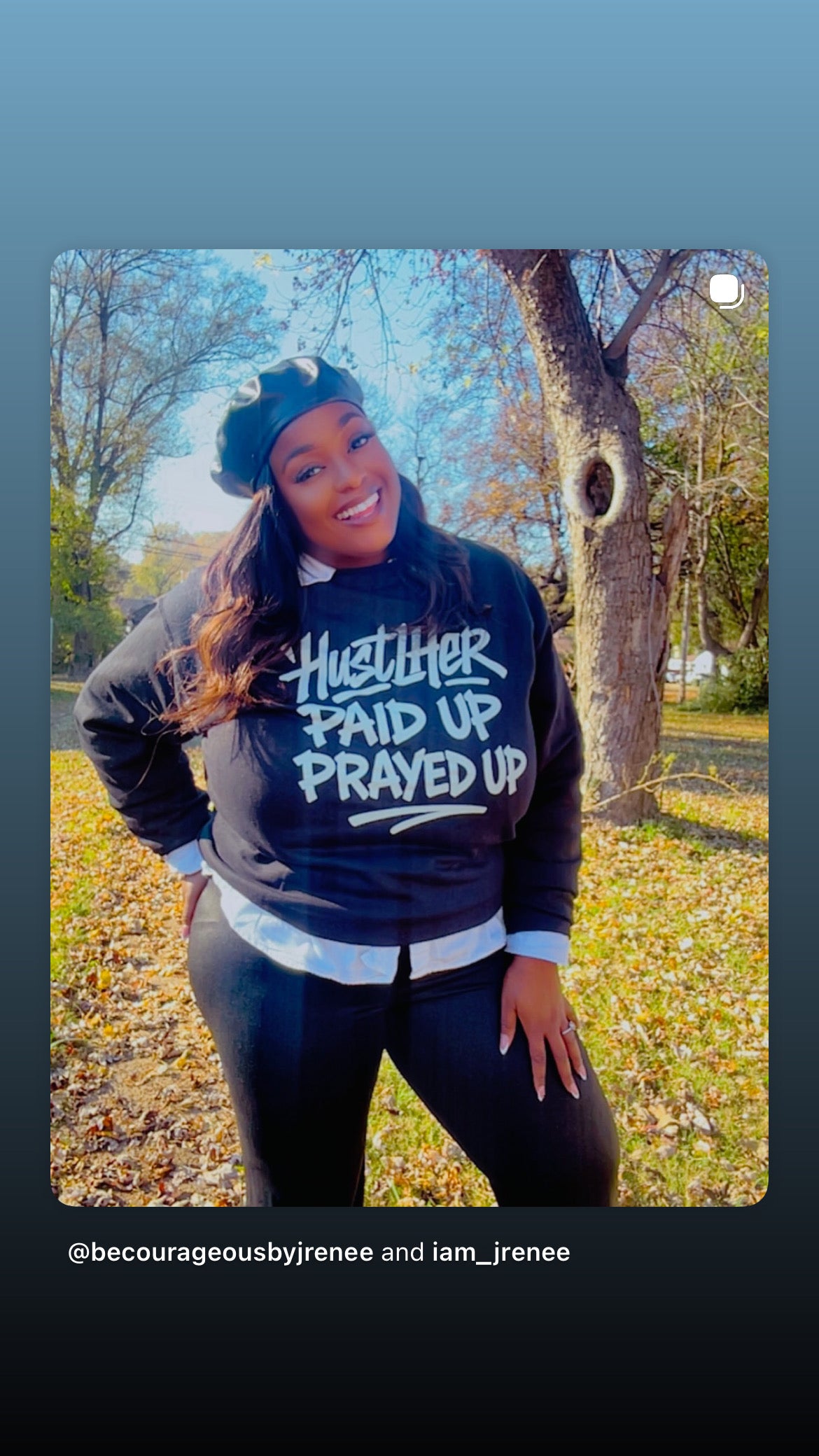 HustlHer Paid Up Prayed Up Sweatshirt