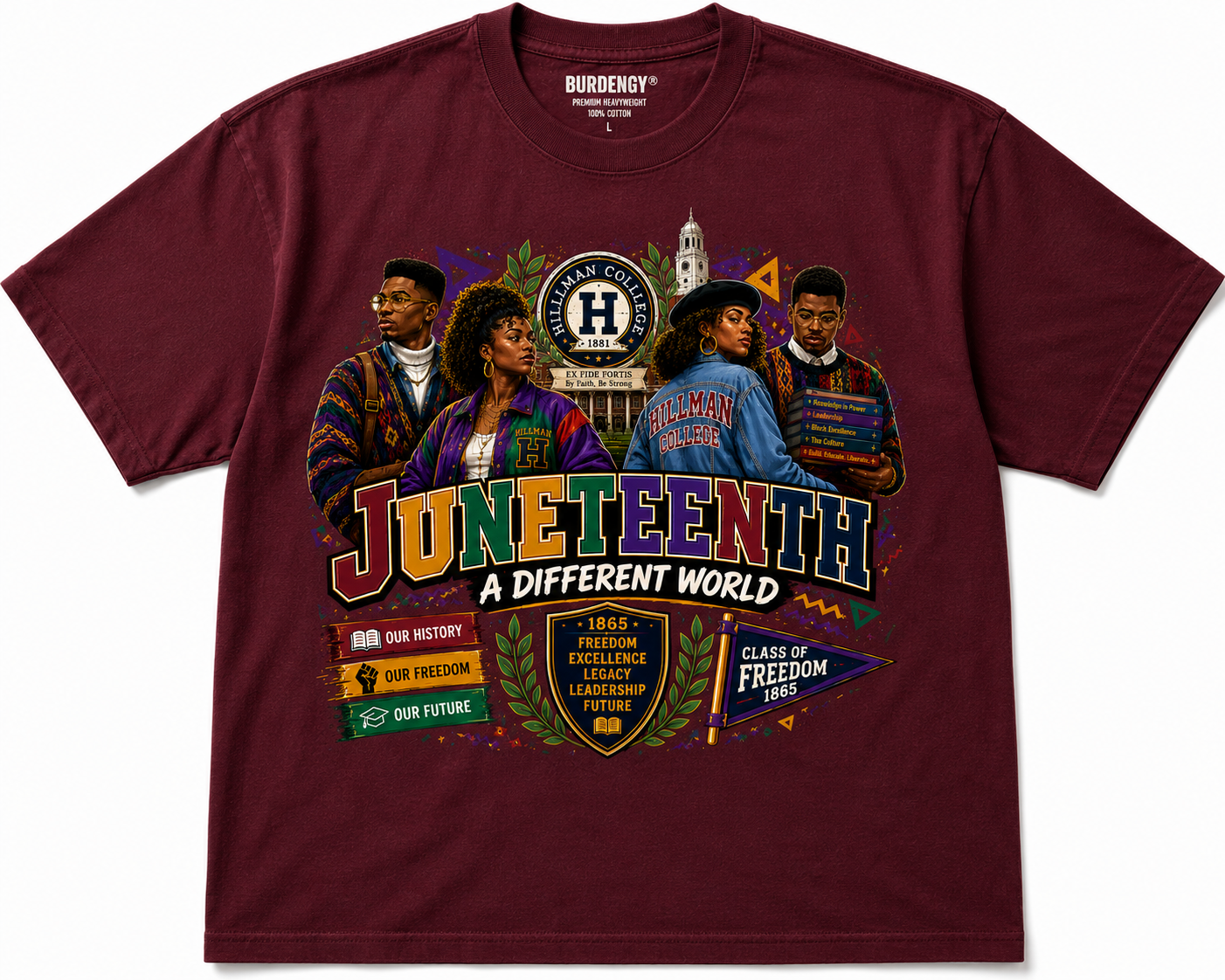Juneteenth: A Different World™ | HBCU Legacy Edition T-Shirt