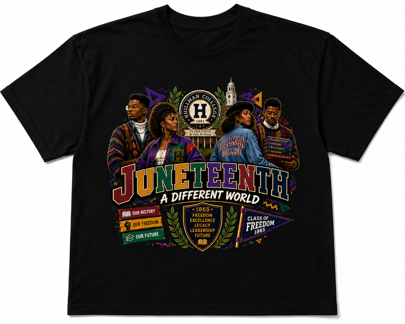 Juneteenth: A Different World™ | HBCU Legacy Edition T-Shirt